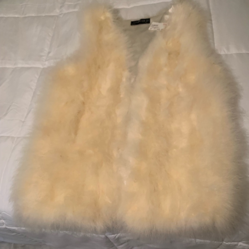White Fur Vest